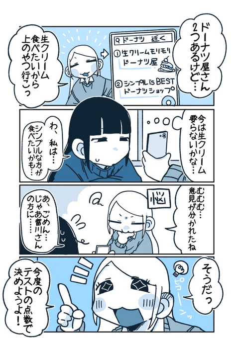 点数勝負しよ!!

#柊ちゃんと富川ちゃん 136 