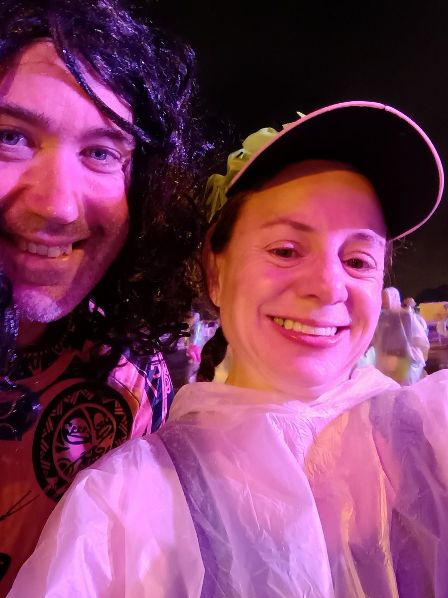 StephMaltzDC's tweet photo. All smiles before the start of a rainy @runDisney @WaltDisneyWorld #Princess10k #everymileismagic https://t.co/msJlzRQZkQ