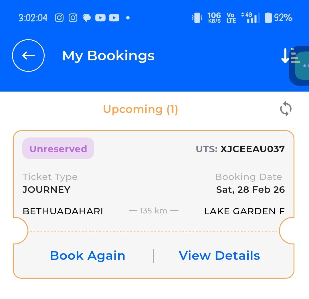 Tuhin_chat_11's tweet photo. Due to engine failure of UP Kolkata - Sairang express, my local train got delayed and I missed my connecting train from Krishnanagar City jn (knj), and my plan got cancelled. Now I'm requesting for refund of the ticket, booked on RailOne @RailMinIndia @IRCTCofficial @RailwaySeva https://t.co/4p8kByGx5n