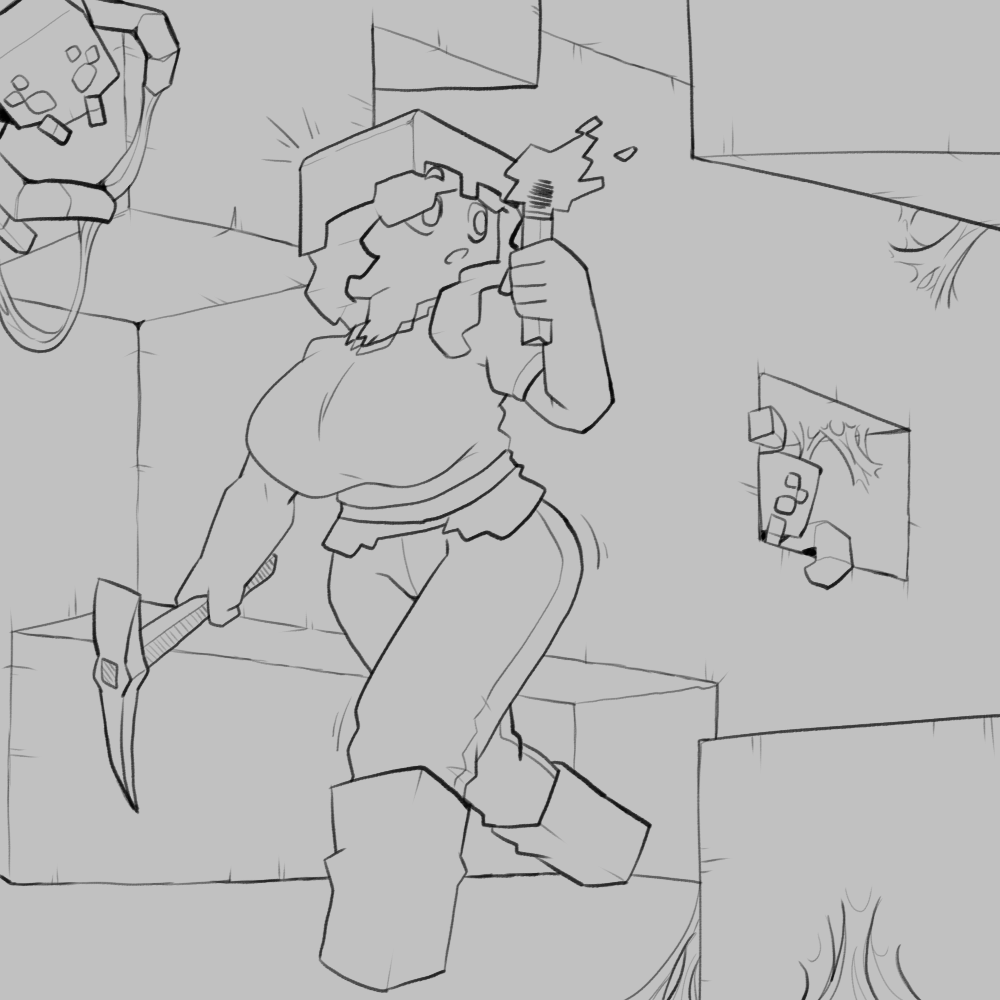 Gray_hellsing's tweet photo. Finish this, was burnt out so i don't got any energy to color it :T

enjoy though :]
#minecraftnsfw #minecraftspider https://t.co/Bh5pt9UW01