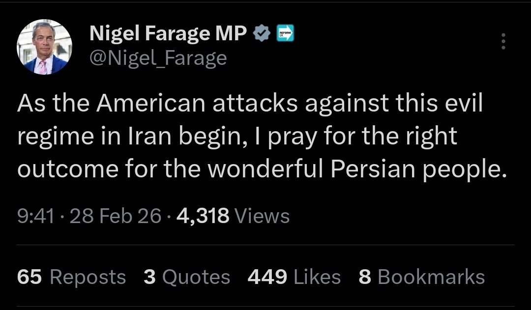 The "wonderful Persian people" that will instantly become "scrounging deviant scum" should they flee Iran.