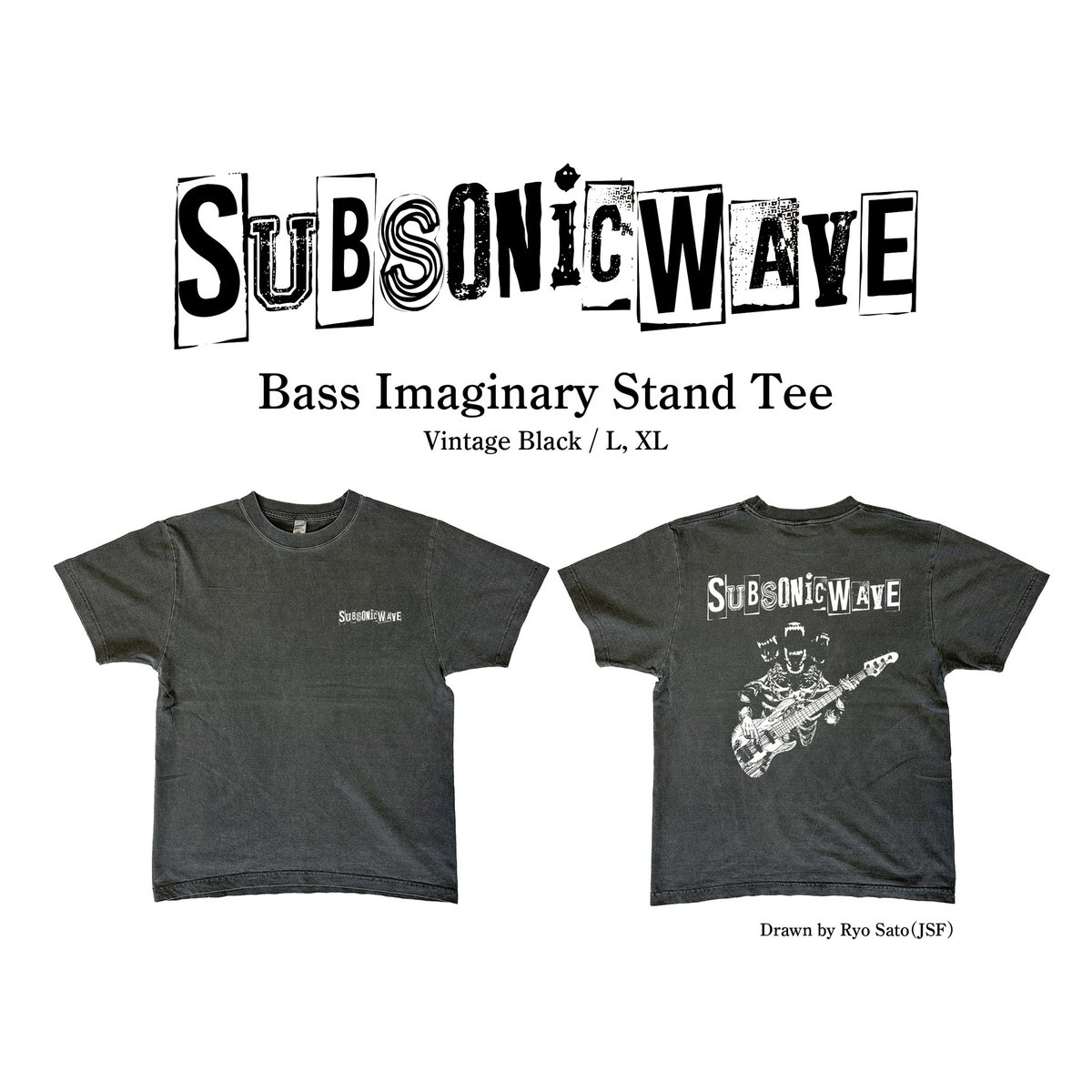 sabanna_man's tweet photo. /／
🐕こんばんは、youdogです🐕
\＼

Subsonic Waveにて、当日完売となった
Bass Imaginary Stand Tee

ありがたいことに再販の声を頂いたので
緊急受注生産します！

🛍️BUY→ https://t.co/offhwudtYI

⚠️受注期間は3/15 23:59まで⚠️

期間後の再生産の予定はないので
期間中に予約お願いします🙇‍♂️ https://t.co/3ghIZG1wfu