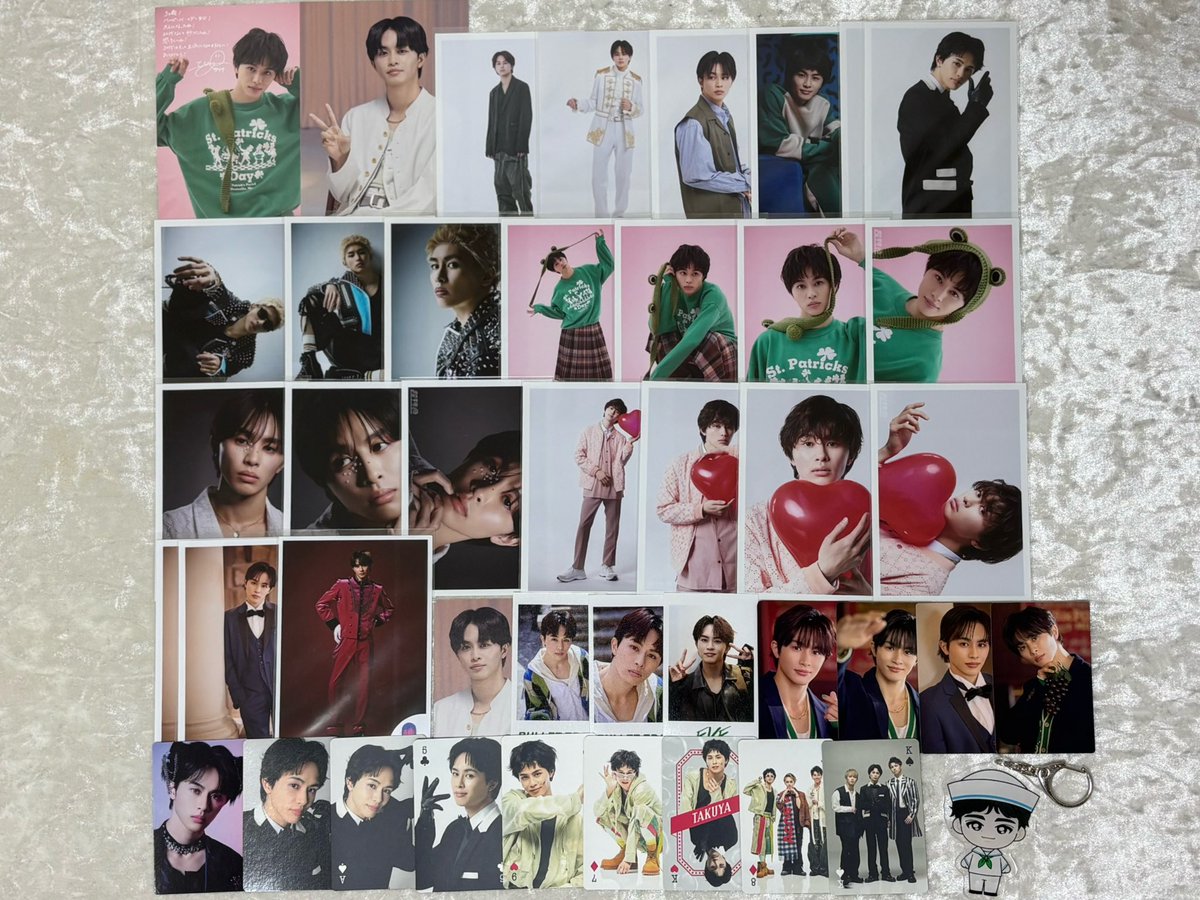 tyng_ky's tweet photo. 超特急 生写真 トレカ ミニフォト アクキー 交換

【譲】タクヤ(画像1枚目) カイ シューヤ マサヒロ アロハ(画像2枚目)
【求】リョウガ 異種可

会場にて手渡し優先 ALT記載 https://t.co/SP38msj9ct