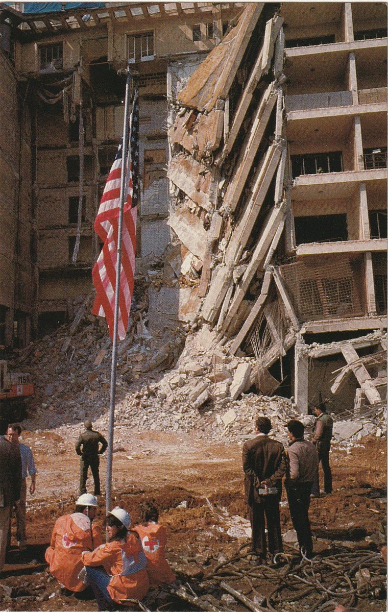 VEtFeMaLE's tweet image. Beirut, Lebanon  1983 

“A total of 220 U.S. Marines were killed in the Oct. 23, 1983, terrorist bombing of the Marine barracks in Beirut, Lebanon. Along with 18 Navy sailors and 3 Army soldiers, the attack resulted in 241 American service personnel fatalities, making it the