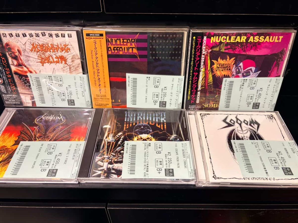 新着中古情報💿】 HARD ROCK/HEAVY METALやTHRASH METAL等の中古CDが