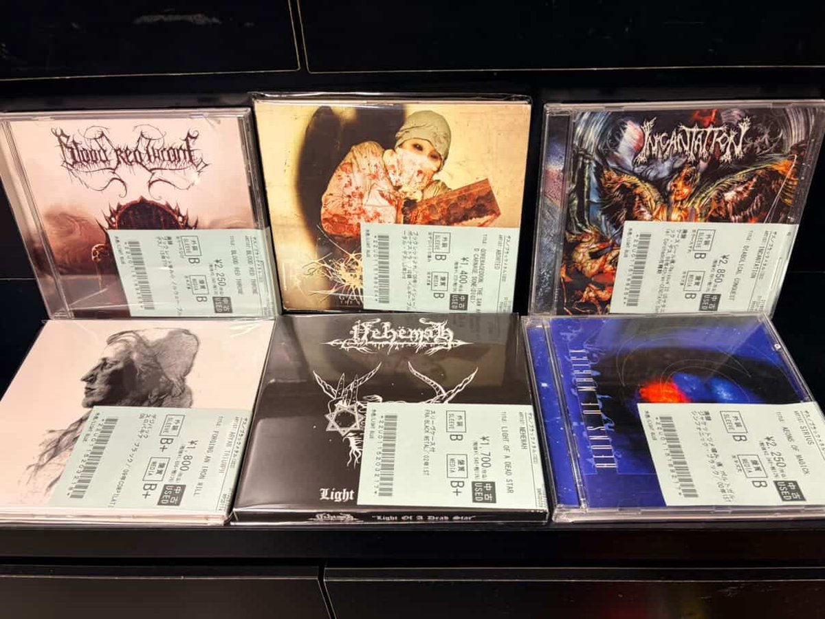 新着中古情報💿】 HARD ROCK/HEAVY METALやTHRASH METAL等の中古CDが