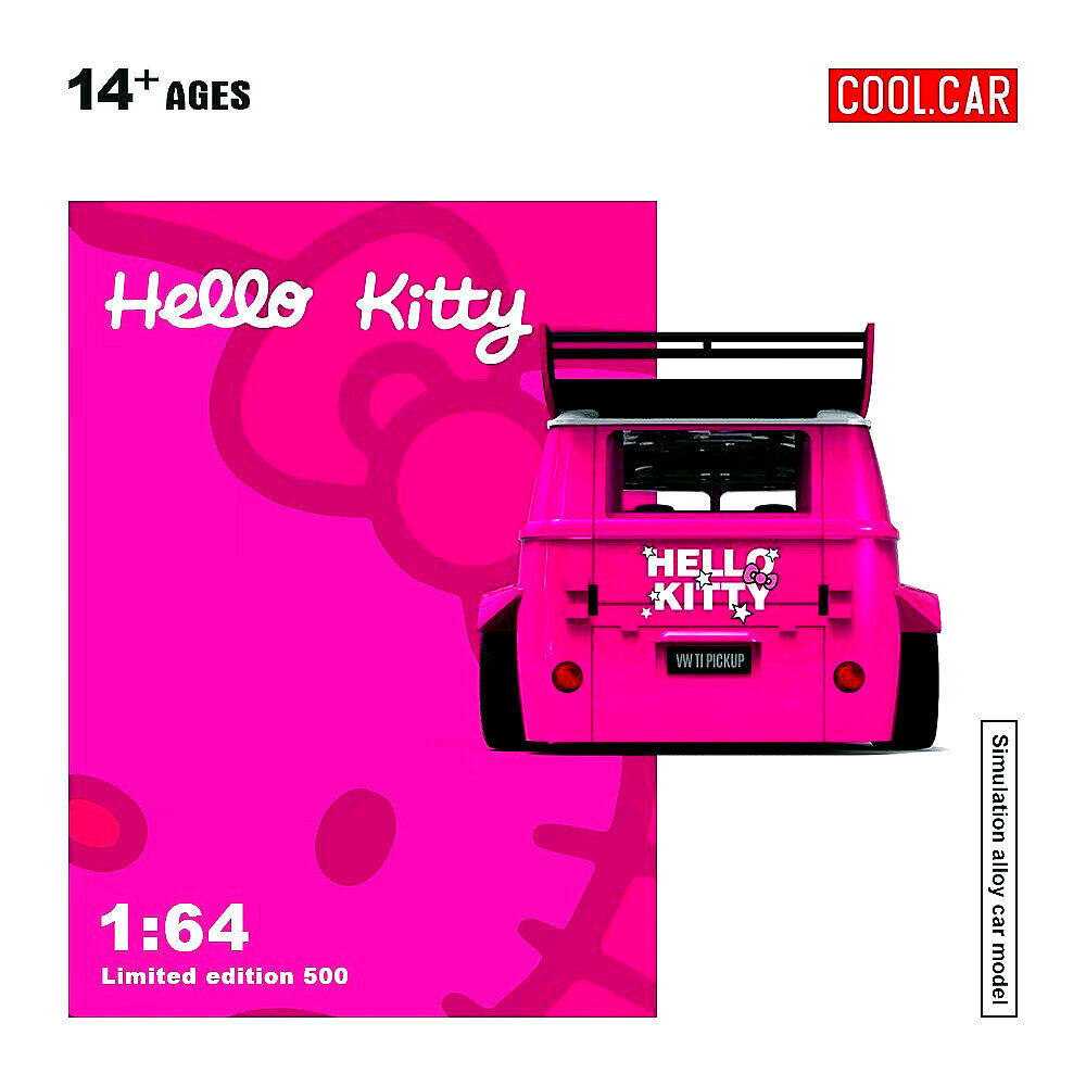 dezou1's tweet photo. Time Micro Cool Car VW T1 Pickup Hello Kitty Dark Pink 🤩👍 #TimeMicro https://t.co/IAdJ6RVYgA