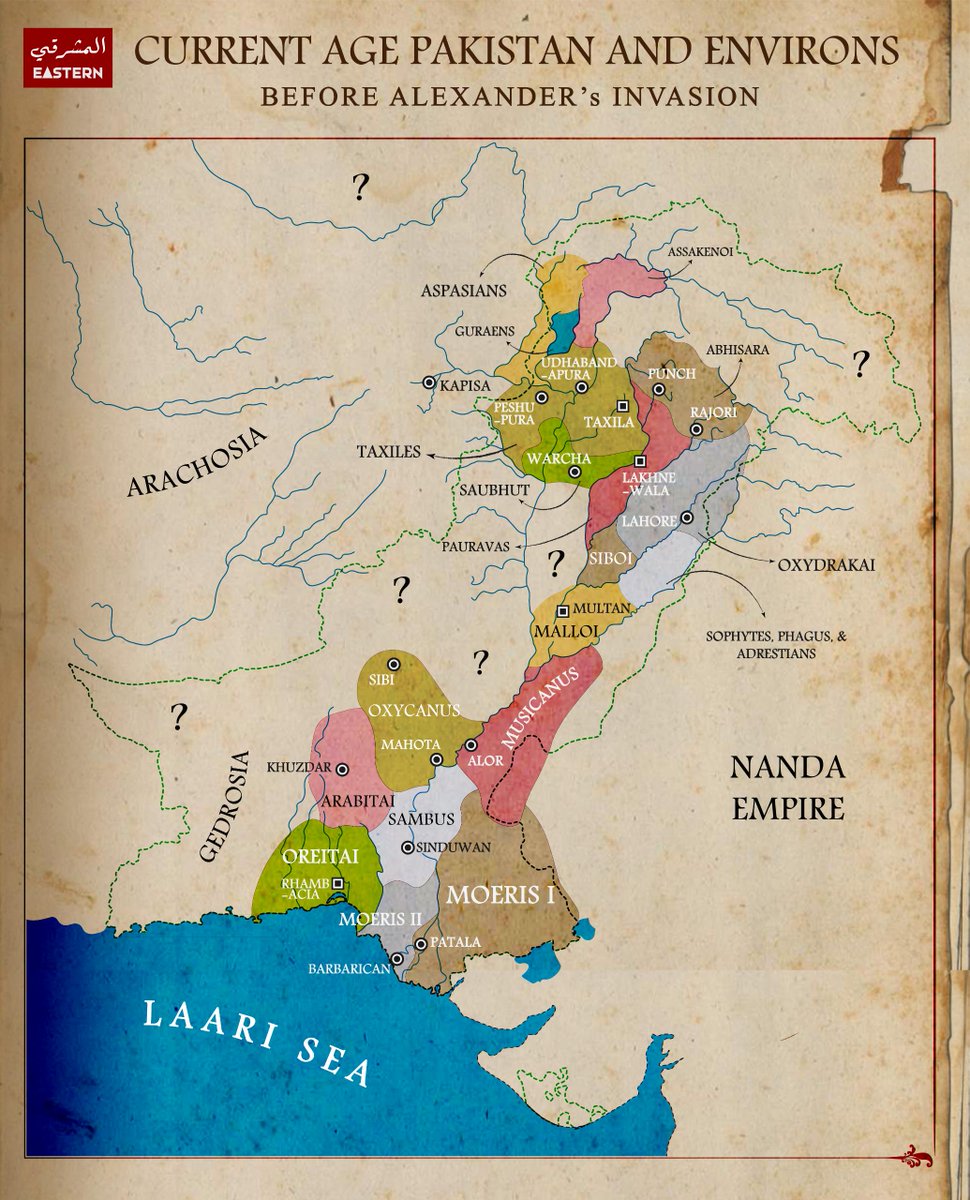 Modern-Day Pakistan Region before invasion of Alexander