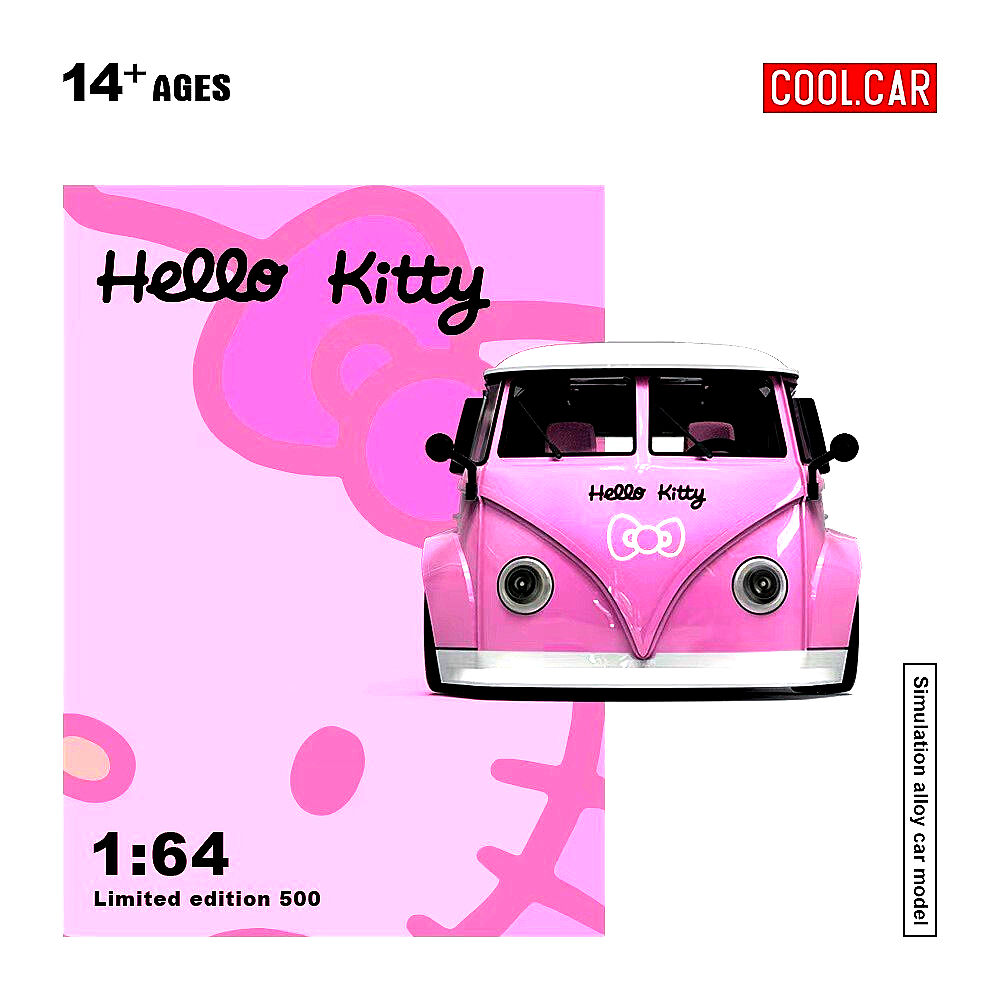 dezou1's tweet photo. Time Micro Cool Car VW T1 Pickup Hello Kitty Light Pink 🤩👍 #TimeMicro https://t.co/tztVfXzYJ7