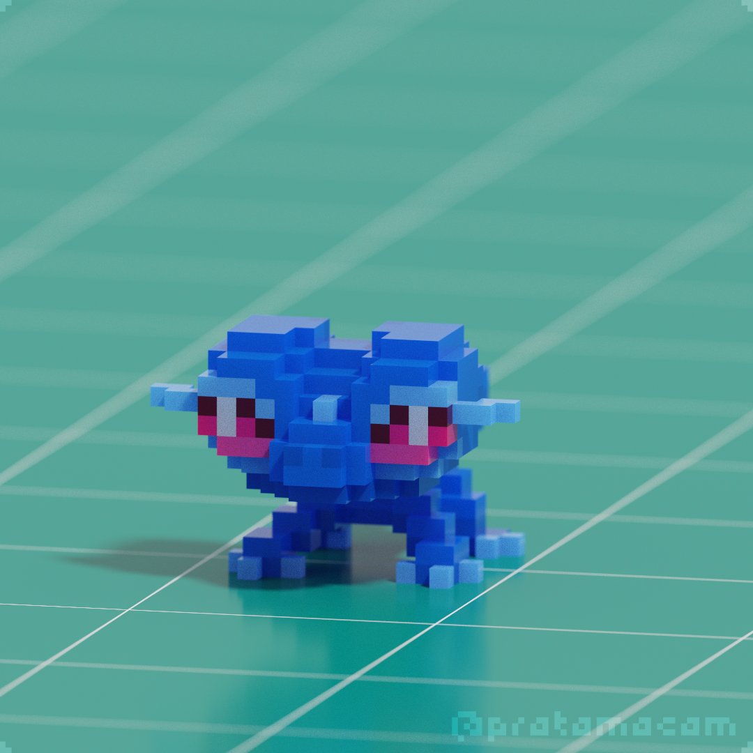 pratamacam's tweet image. Voxel Gen 10 Pokemon starters
#PokemonWindsWaves #browt #pombon #gecqua