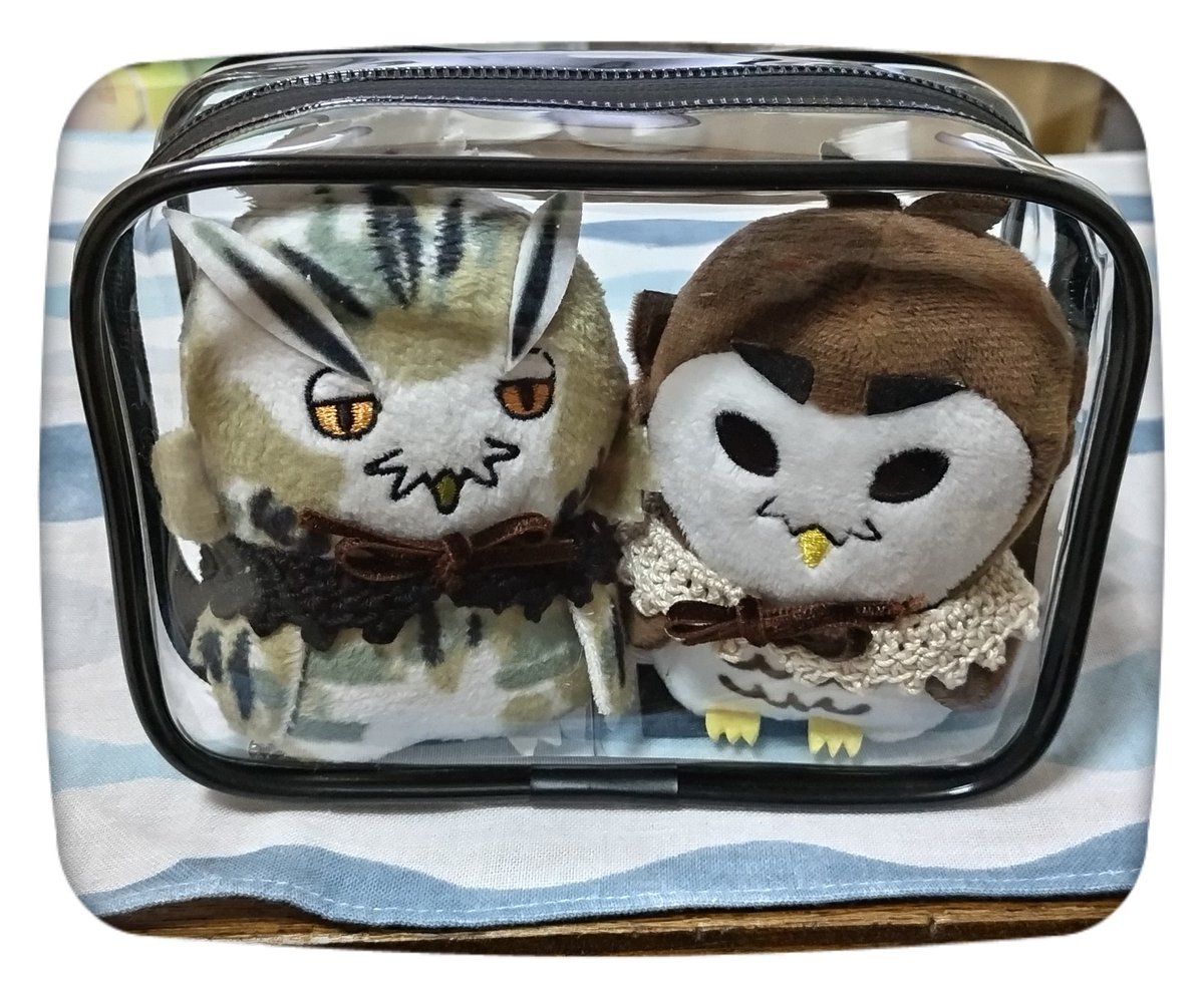 そして、新しいポーチを入手。みっちりフクロウさん。