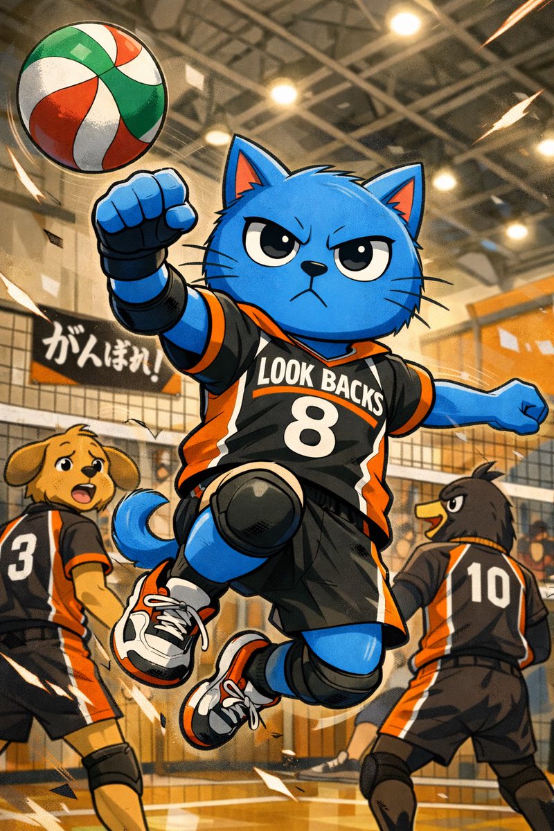 lookbacks_'s tweet photo. ニャイキュー
 #ハイキュー #イラスト https://t.co/UPt5sDwVRI
