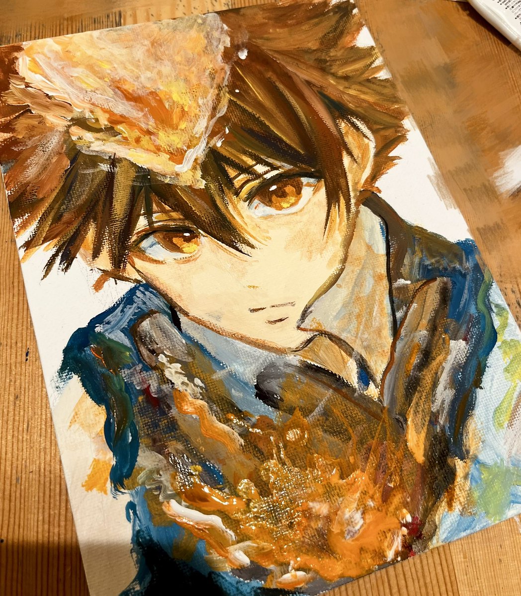 アクリル絵の具と27の相性良すぎ🔥