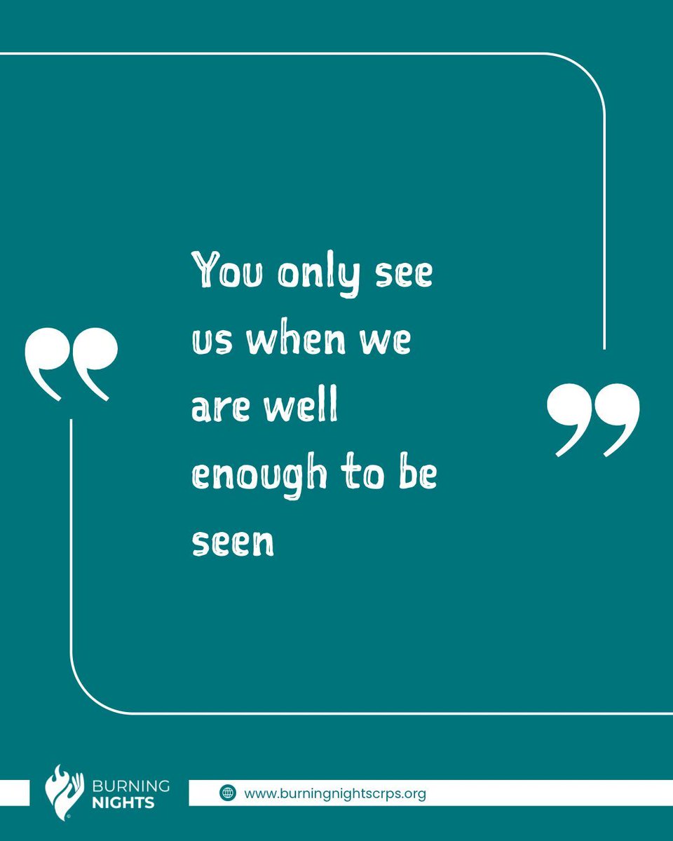BNightsCRPS's tweet photo. Thought of the day
You only see us when we
are well enough to be seen
•
•
•
•
•
  #BNightsCRPS #CRPS #crpsawareness #crpswarrior #crpslife #crpssupport #chronicpain #CRPSisReal https://t.co/jHQpwAsM6O