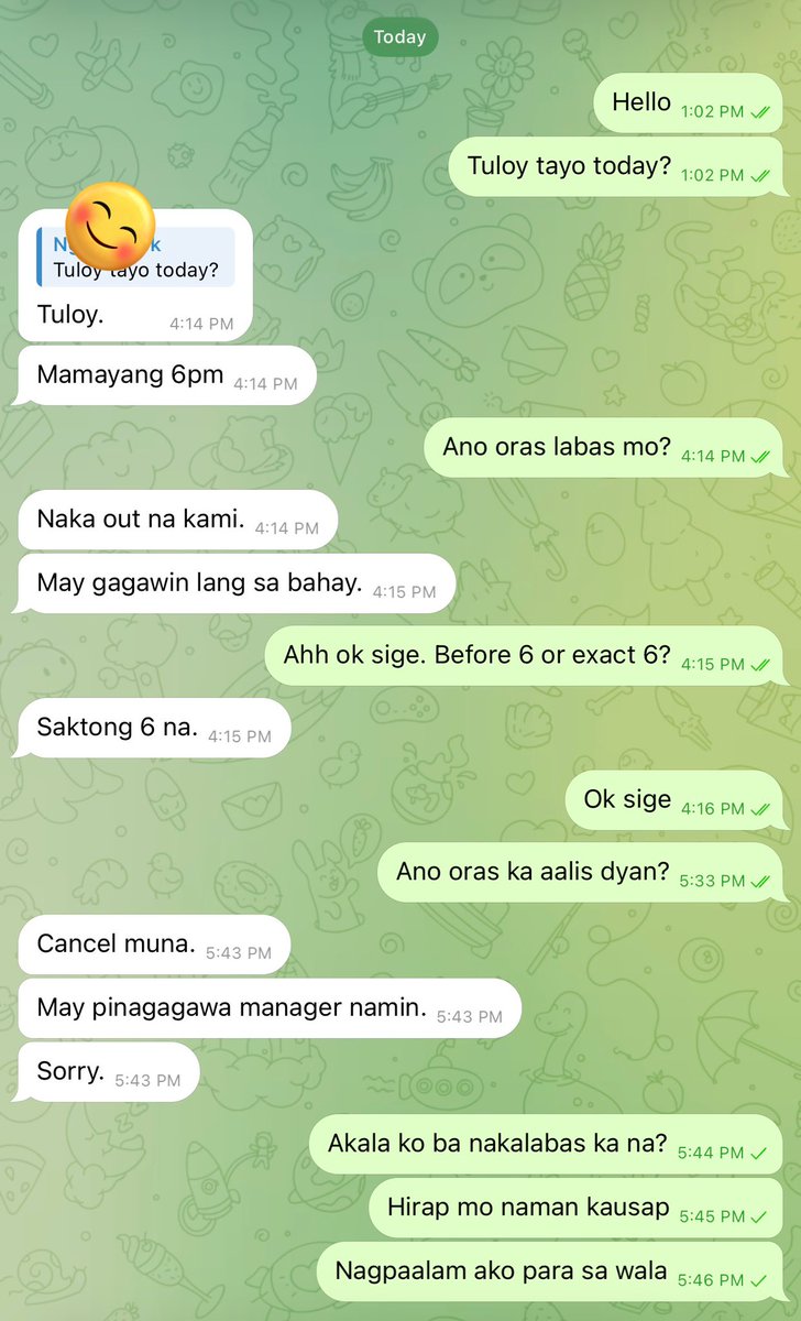 juicywtf's tweet photo. Ok ka sana kaso madalas na lang ganito. Laging biglaang ganito ganyan. https://t.co/F2nzlK5Zl7