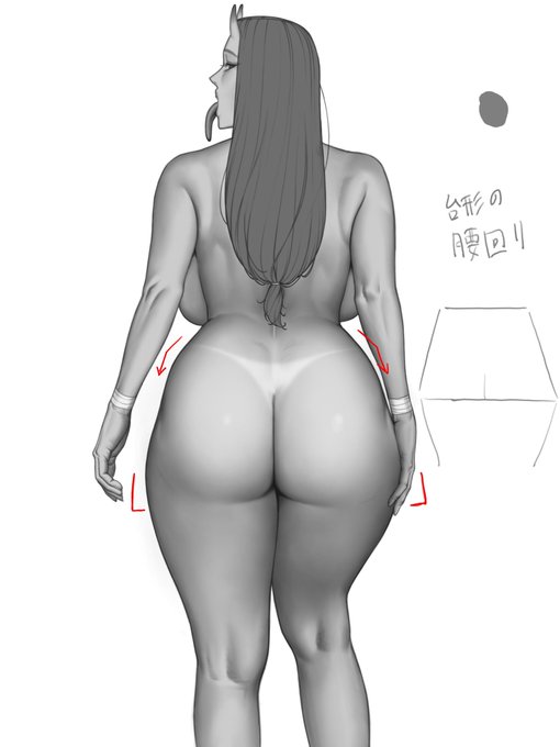 個人的に思う「重厚感のある腰回り」のイメージ
身体のフレームに対してワンサイズ、ツーサイズ上の骨盤が入ってて内側から下半身のアウトラインを押し広げてる的な…(伝われ) 