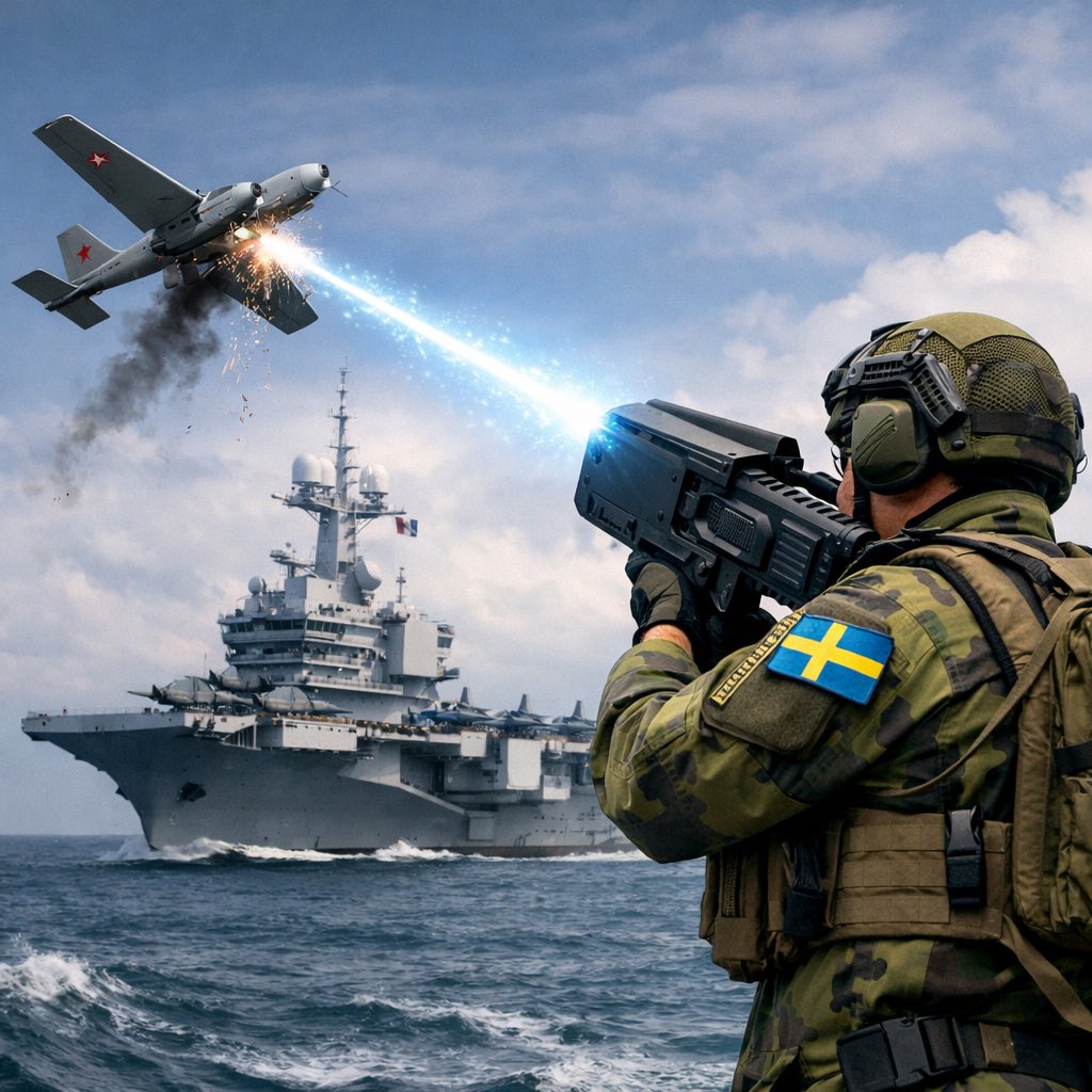 MaxVillman's tweet photo. Russia violated Swedish airspace. Again.
And were met with attack from Swedish defenders 💪🏻

During the transit of French Aircraft Carrier Charles de Gaulle through Öresund - Russian SIGINT ship launched a drone that approached the aircraft carrier.

Swedish escort vessels were prepared and executed Electronic Attack (EA) against the drone. It crashed or landed back at the Russian ship after this successful EA.

This goes to show, once again, that Russia 🇷🇺 has nothing against breaking international law if it suits them.

Finally Sweden is taking action against these types of blatant acts of aggression.

Our Counter UAS tech is getting better by the day. And our doctrine of when we can use force (yes EA is force) has evolved as well. 

Proportional force with low risk for bystanders is just the right approach and countermeasure.

Well done Försvarsmakten