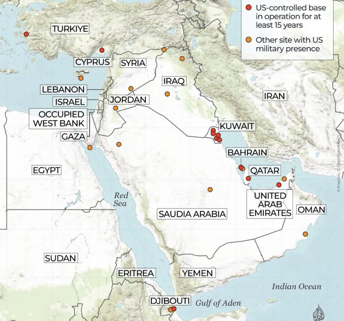 -Guerra en el centro mundial del petróleo

EE.UU. e Israel han bombardeado esta madrugada unos 10 sitios en Irán

Irán lanzó misiles a fuerzas estadounidenses en Qatar, Bahrein, Kuwait y los Emiratos

Se movilizan milicias chiítas en Yemen, Irak y Siria

Drones en camino a Israel