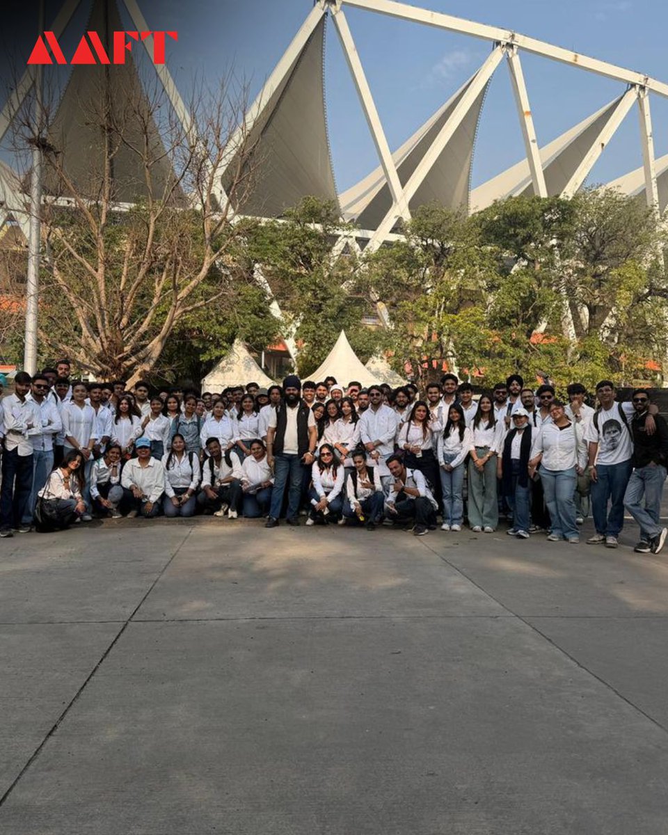 aaftindia's tweet image. PROUD MOMENT! 

91 students from Advertising, PR &amp;amp; Event Management, AAFT Noida volunteered at the Karan Aujla – P-Pop Concert: Culture India Tour 2026, gaining real-time live event exposure.

#AAFTNoida #LiveEvents #EventManagement #StudentSuccess #AAFT