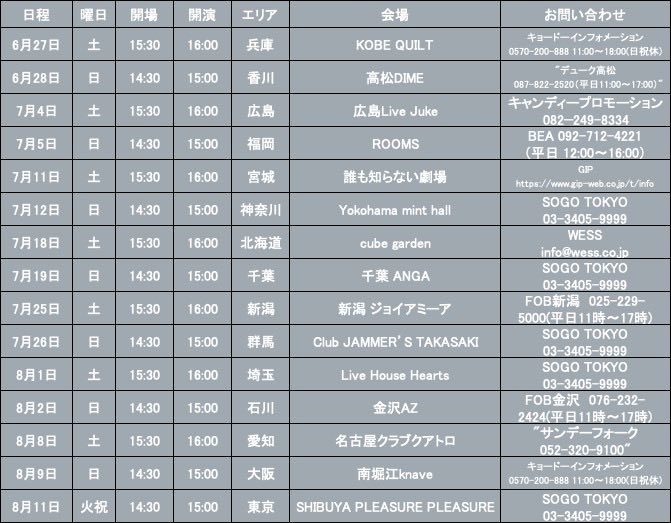 竹渕慶　夏のバンドツアー、
FC先行が始まりました！🎉

ライブで歌うのは一年振りになります。
どの街であなたに会えるかな🌱
お待ちしています！

＜ファンクラブ先行＞
受付期間：2月28日（土）12:00 〜 3月15日（日）23:59 ※Member限定
backtotheholiday.com/contents/357079

 #backtotheholiday #keitake