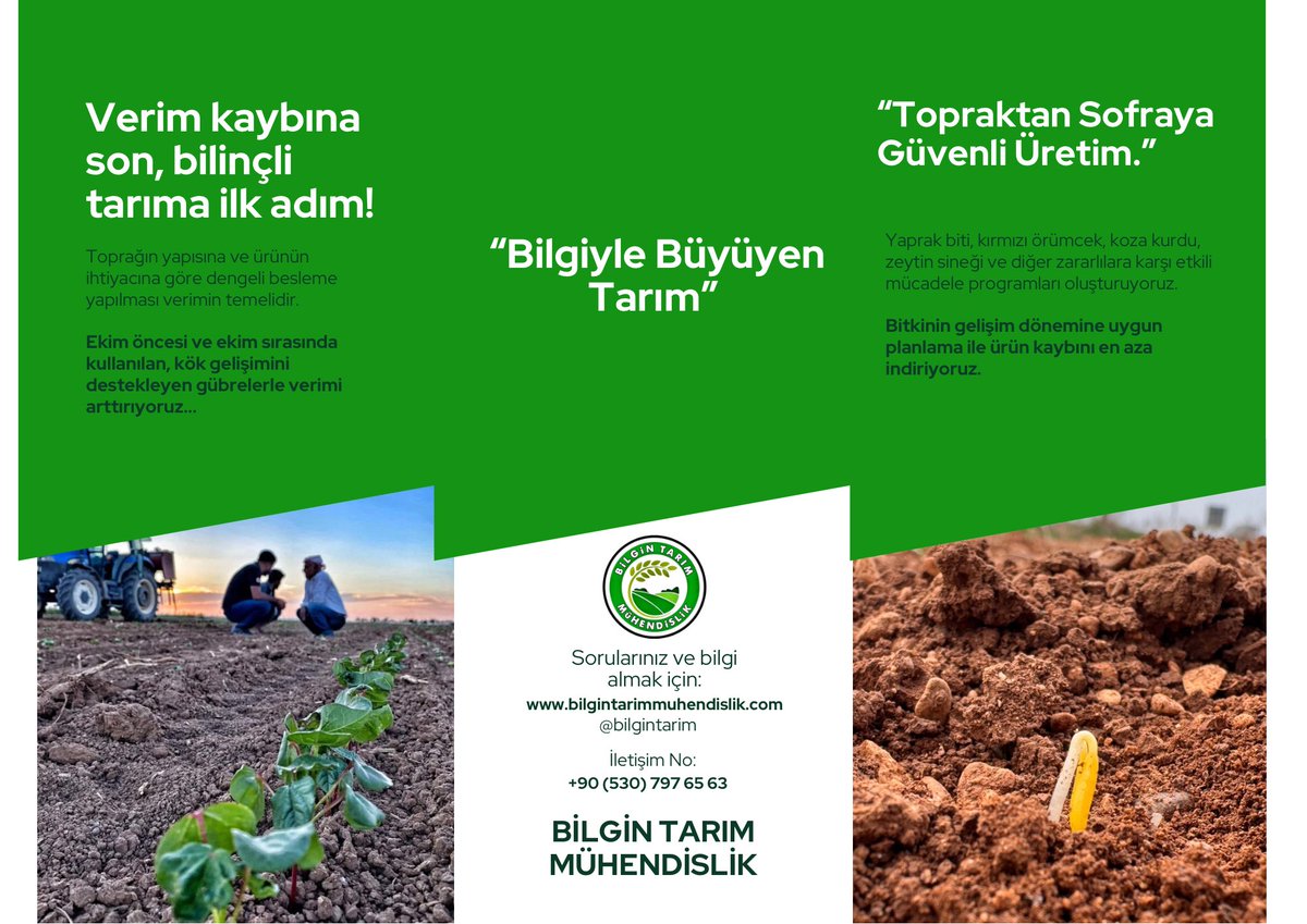 bilgin_tarim's tweet photo. 🌱 Bilgin Tarım ve Mühendislik ile Hasat Bereketli! 🌿
Sağlıklı fide, doğru bahçe bakımı ve zararlı kontrolüyle ürününüz verimli, hasadınız bol olsun! 🍅🌶️🍉💧

📌 Bilinçli tarım =Yüksek verim +Bereketli hasat 🌾💚

#BilginTarım #BereketliHasat #VerimliBahçe #SağlıklıFide #Tarım https://t.co/V7yQUdgiPr