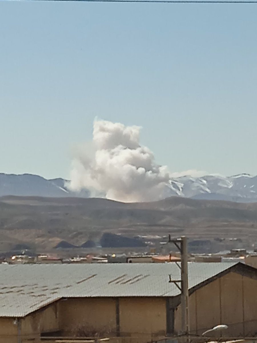 hey_itsmyturn's tweet photo. Well, the BM launcher from the quoted tweet is gone. 
#IAF 🇮🇱  airstrike, Zanjan, #Iran https://t.co/lJWqckGehl