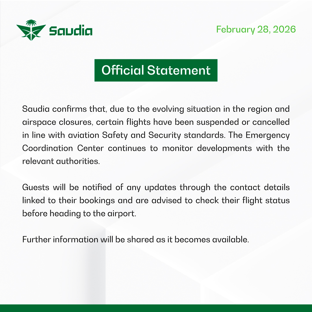 Saudia Group | مجموعة السعودية tweet media