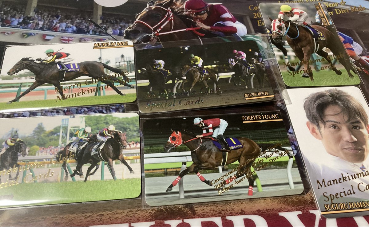 初めての年度代表馬カード😭 #JUMBO馬手箱 #まねき馬倶楽部