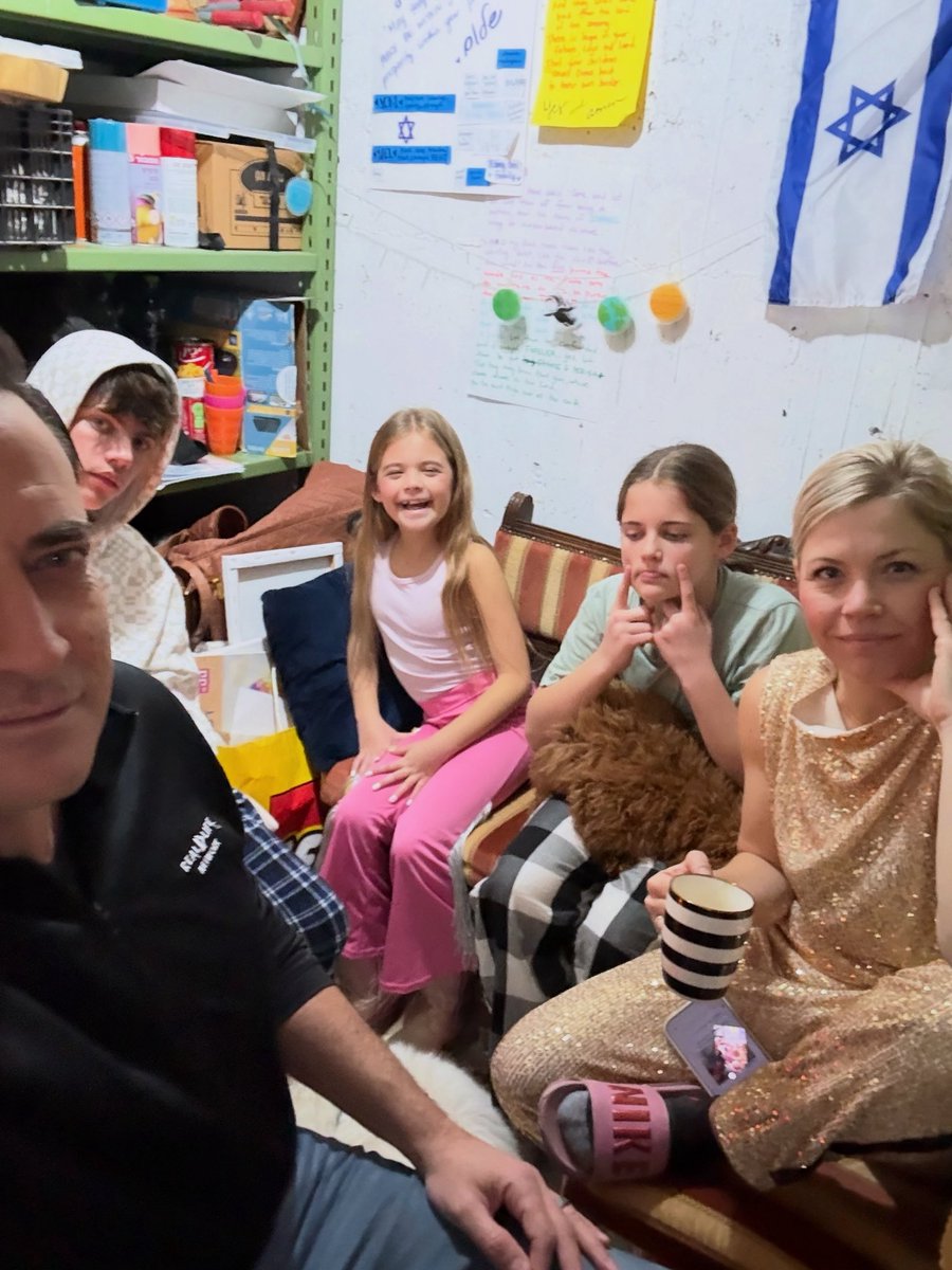 This is us sitting in our bomb shelter this morning, not in fear, but in faith. A second war with the Islamic Republic has begun. We’re not panicked, we’re hopeful. Both the Israeli AND Iranian people believe a new freedom from the Islamic Republic death cult is closer than ever.