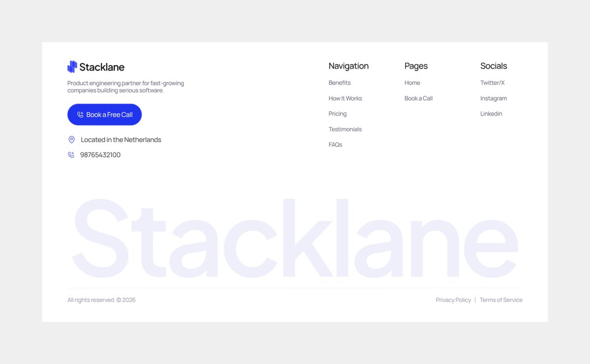 Small showcase of my latest landing page design. Blue and white work perfectly together.