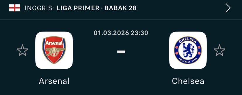 Tipebola's tweet photo. Derby London edisi panas 🔥
Arsenal lagi on fire, Chelsea siap balas dendam. Siapa yang bakal bawa pulang 3 poin?
#AFCvsCFC https://t.co/kWKcQVWMAC