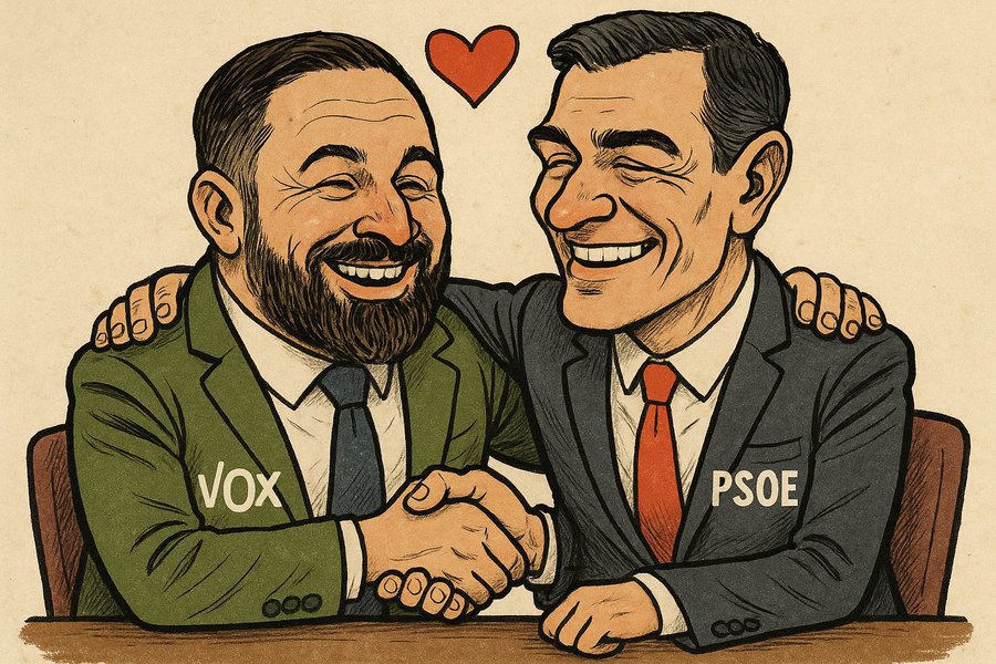 Quijote_cuerdo's tweet photo. Entre Sánchez y Abascal 0️⃣ diferencias

Entre el PSOE y Vox 💯% de ADN 🧬 compartido, mismo objetivos, acabar con el PP para perpetuar el sanchismo. https://t.co/6FruqNToHj