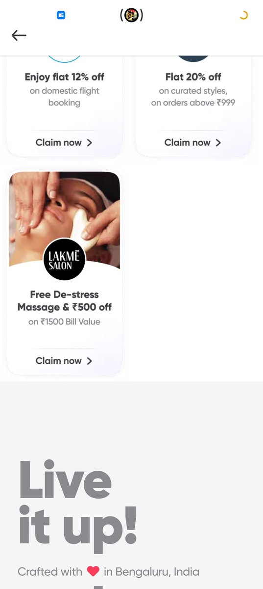iamagarwal_om's tweet photo. @SwiggyCares Hi, I am a member of Swiggy one . And this lakme offer is not working. Upon clicking the offer it appears to be blank white. Pls check and provide me the code. https://t.co/6Tn7sH35hh