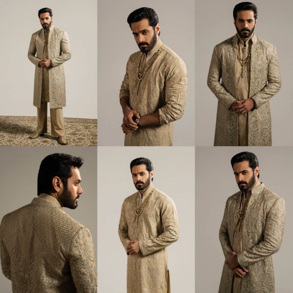 His pose game is always so amazing 💛
Regal 🌟

#WahajAli