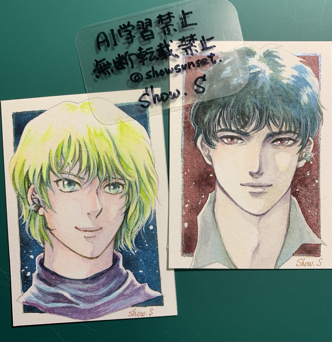 今月描いた絵を晒そう 企画展用を仕上げたのと水彩絵を探りながら描い