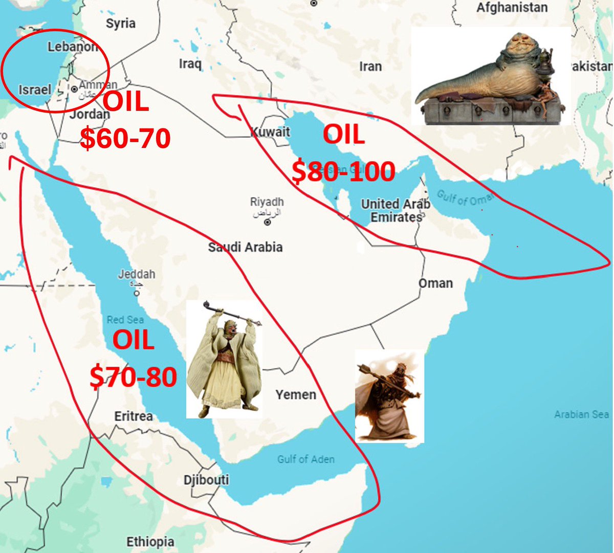 agnostoxxx's tweet photo. Crude scenario analysis, courtesy of https://t.co/SX87exDplI https://t.co/UnLAk9ggpv