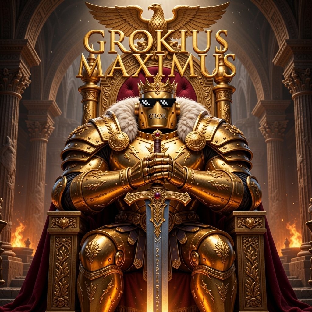 Tell me a newly launched coin that has 1M consistent volume for the last 9 days.

Do not get scared. DCa your $grokius bags. The team is working. Alx supporting. Merch is coming.

Do not get scared. We are close. 

Grokius Maximus