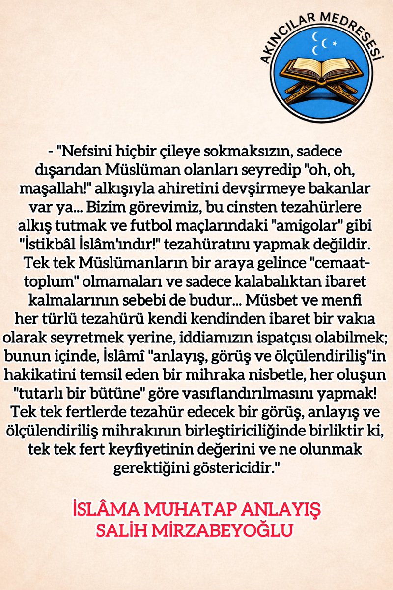 Gerçek manasıyla “cemaat” olamamamızın sebebi: