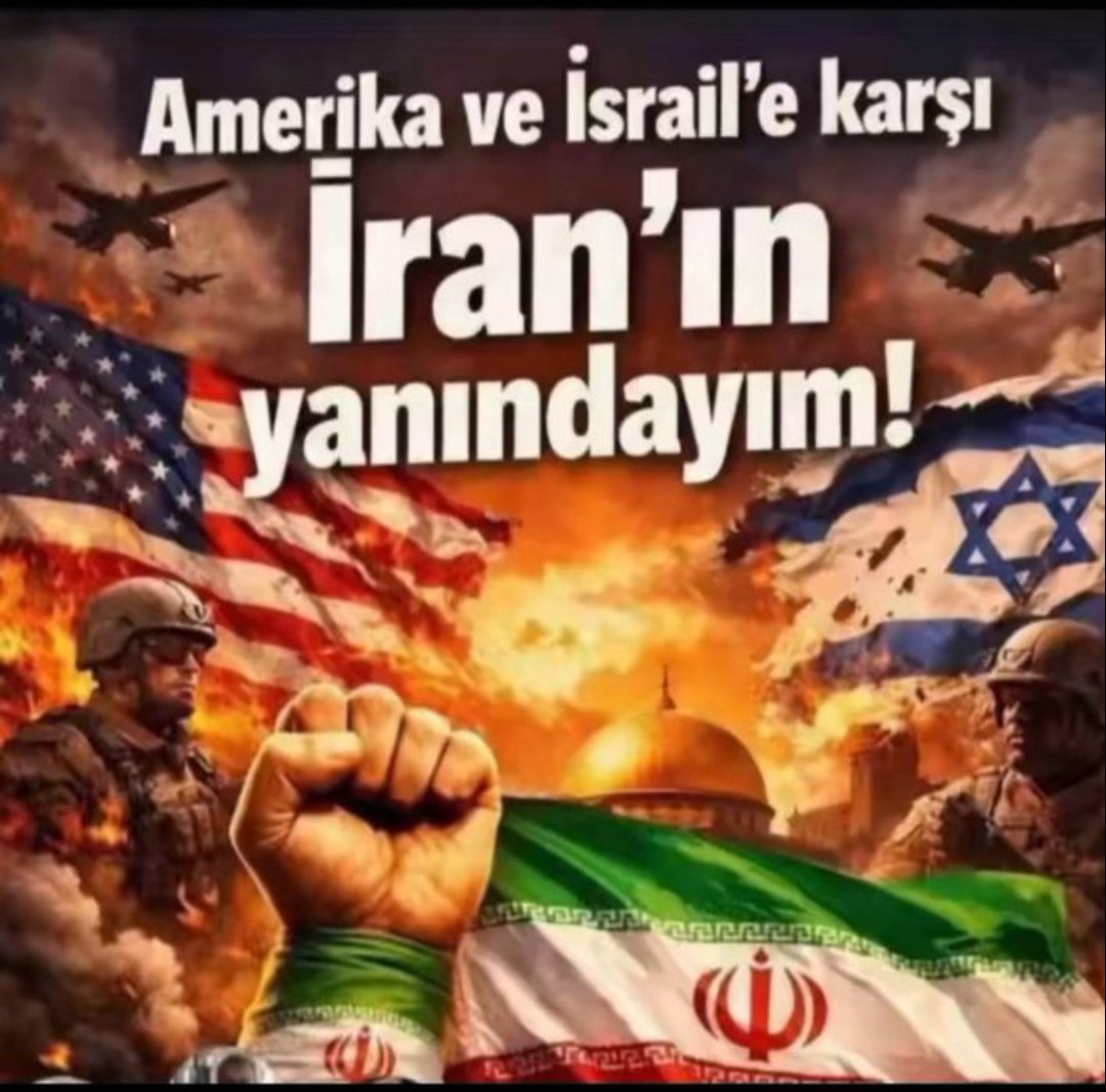 Bu kirli emperyalist saldırı karşısında  amasız, fakatsız İran'ın yanındayım. 
#savaş