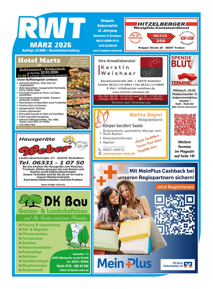 mathiasedrich's tweet photo. Unsere März-Ausgabe des RWT Magazins ist ab sofort auch online unter https://t.co/QpWzs0OguG!😀 https://t.co/xIVHjMIwjC