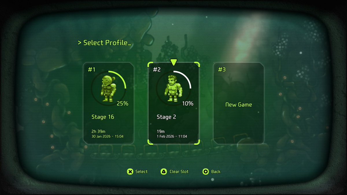 I didn't really want to show off something as trivial as the save slots we're adding to the game. But it took at least a couple of days to implement separate saves, so we're showing you that we're here, not just some random thing you might think...

●○○○○○○○○○ 8.7%