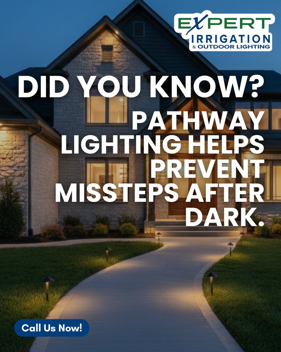 expert_outdoor's tweet image. Walking paths should feel clear and confident every night. Pathway lighting adds visibility, safety, and a polished look to your home’s exterior. Get expert installation from Expert Irrigation &amp;amp; Outdoor Lighting. ✨ Call today.
#northernkentucky #pathwaylighting #outdoorlighting