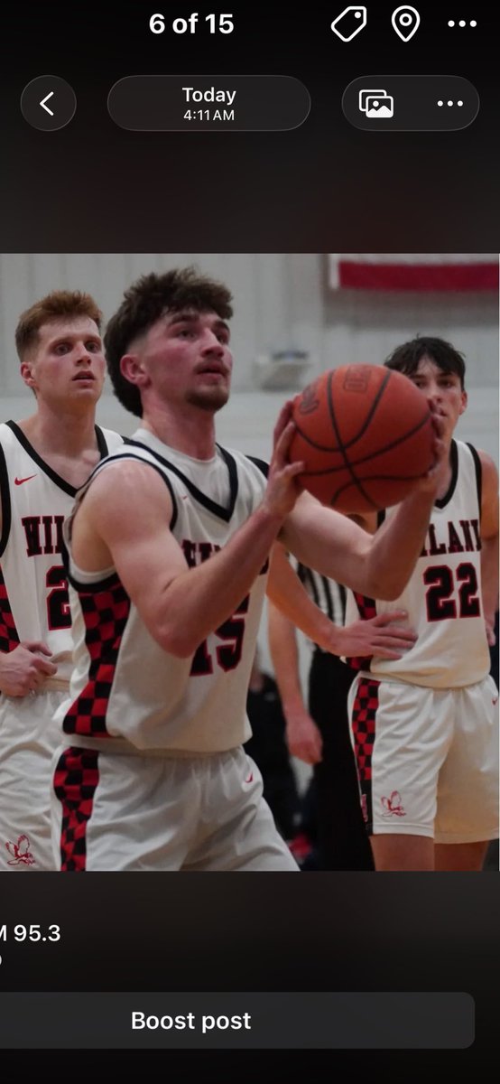 WKLMRadio's tweet photo. Senior Alex Miller set a new record for most assists in school history during the ⁦@HilandAthletics⁩ 60-24 Sectional Championship victory over Shenandoah!!  Congratulations Alex!!!!!! https://t.co/olAYGHUOvU