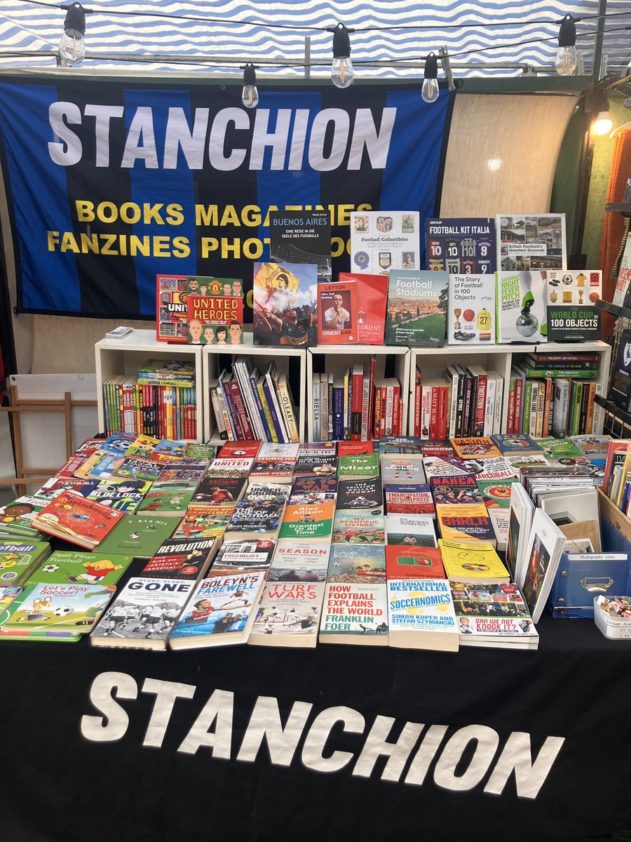 StanchionBooks's tweet image. Gm, come visit us at @Broadway_Mkt in #Hackney, we’re stocking the finest selection of football books, mags, fanzines, kids books and much more.

Check @tlfguk and plan your visit around a game!