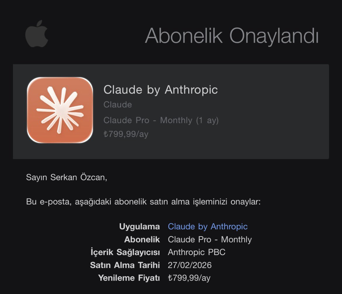 srkno's tweet photo. #Anthropic desteklendi. https://t.co/6GKDGUcXWN