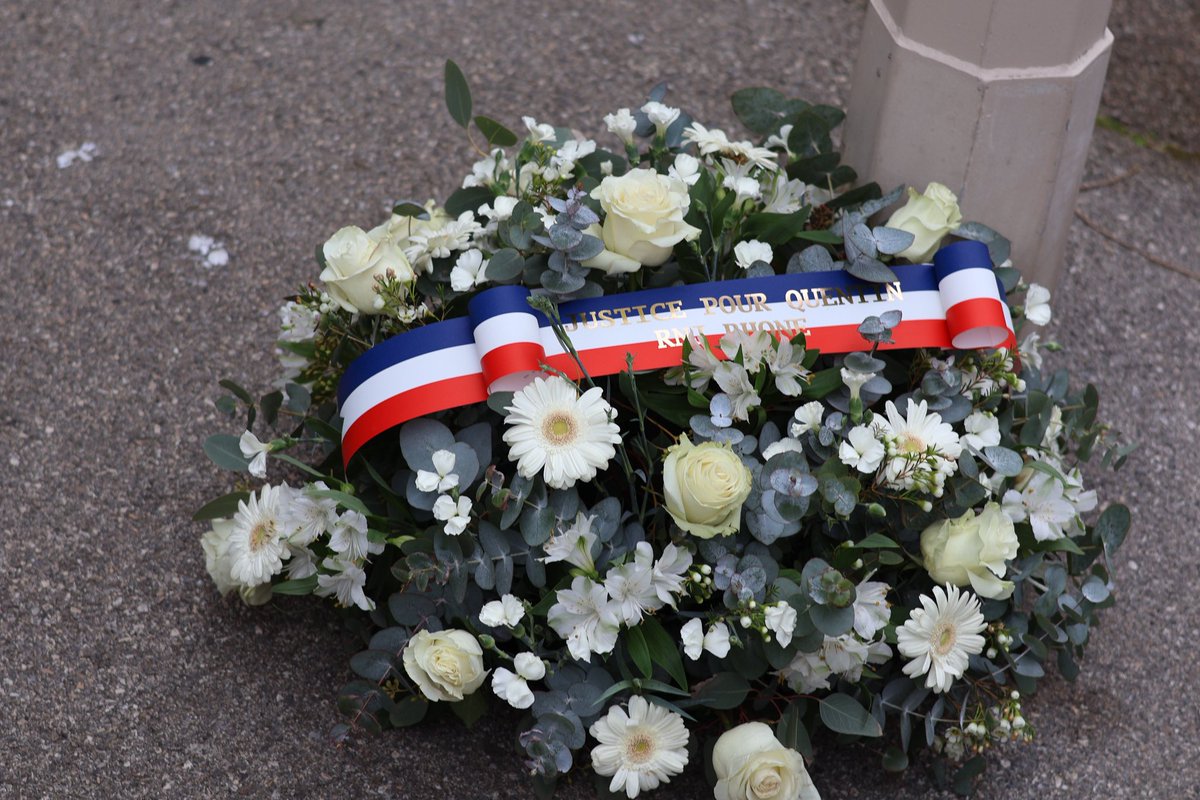 Avec <a href="/Tiffany_Joncour/">Tiffany Joncour</a> <a href="/TimBouzon/">Tim Bouzon</a> et les militants du <a href="/RNJ_Rhone69/">RNJ Rhône</a> nous avons tenu à rendre hommage à Quentin, là où les meurtriers d’extrême-gauche lui ont asséné des coups mortels. 

Justice pour Quentin.