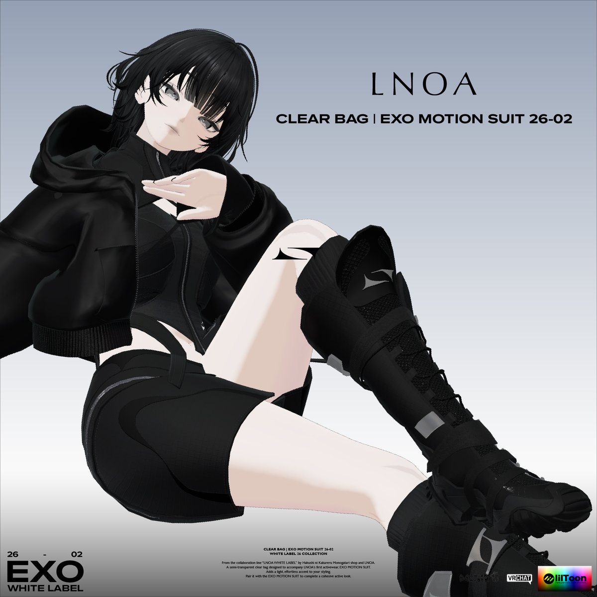 新作衣装『EXO MOTION SUIT』販売を記念してLNOA（エルノア）でもプレゼントキャンペーンします！✨

🔁この投稿が100RT突破するごとに5着プレゼント！（確率高め！）

応募条件
✅ LNOAをフォロー
✅ この投稿をいいね&amp;リポスト
✅ 着せたいアバターをリプへ(対応希望でもOK)

セールも同時開始です！