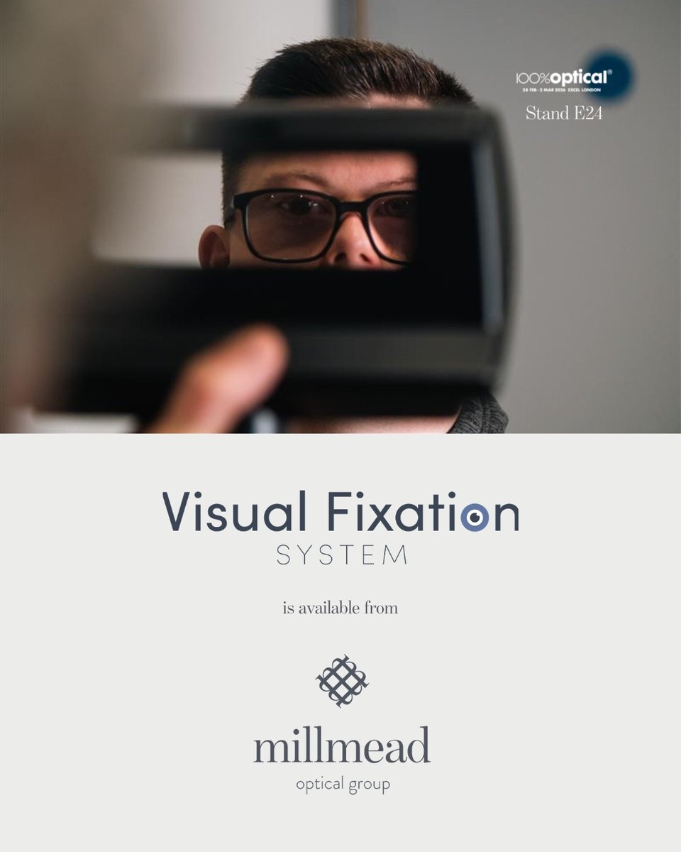 Simon is at 100% Optical this weekend on the Millmead Optical Group stand, E24!  

If you are there, make sure you pop along to visit the stand and see the Visual Fixation System.

#100Optical #Health  #independentoptician #eyecare