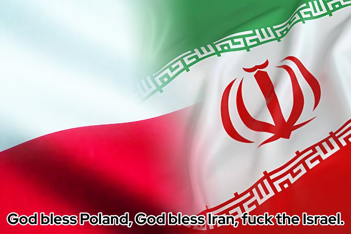 DawidKrwk's tweet photo. 🇵🇱♥️🇮🇷

Almost every Pole supports Iran. We remember well how the Iranian people helped us when we needed it most. Back in 1942, Iranians accepted more than 110,000 Polish refugees from the USSR. The Iranian nation looked after us, and you can still find a Polish Catholic church and a Polish cemetery in Tehran today.

Thank you, we Poles haven't forgotten, and we are with Iran. ♥️

God bless Poland.
God bless Iran.
Fuck the Israel.