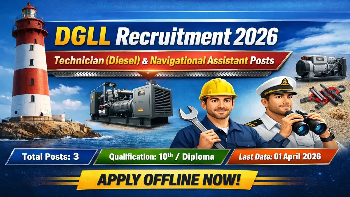 Sarkari_Result1's tweet image. DGLL Recruitment 2026 – Apply #Technician (Diesel) and #Assistant Gr III Posts
@Sarkari_Result1 #SarkariResult 

Click Below Link To Apply 👇
sarkariresult.app/dgll-recruitme…